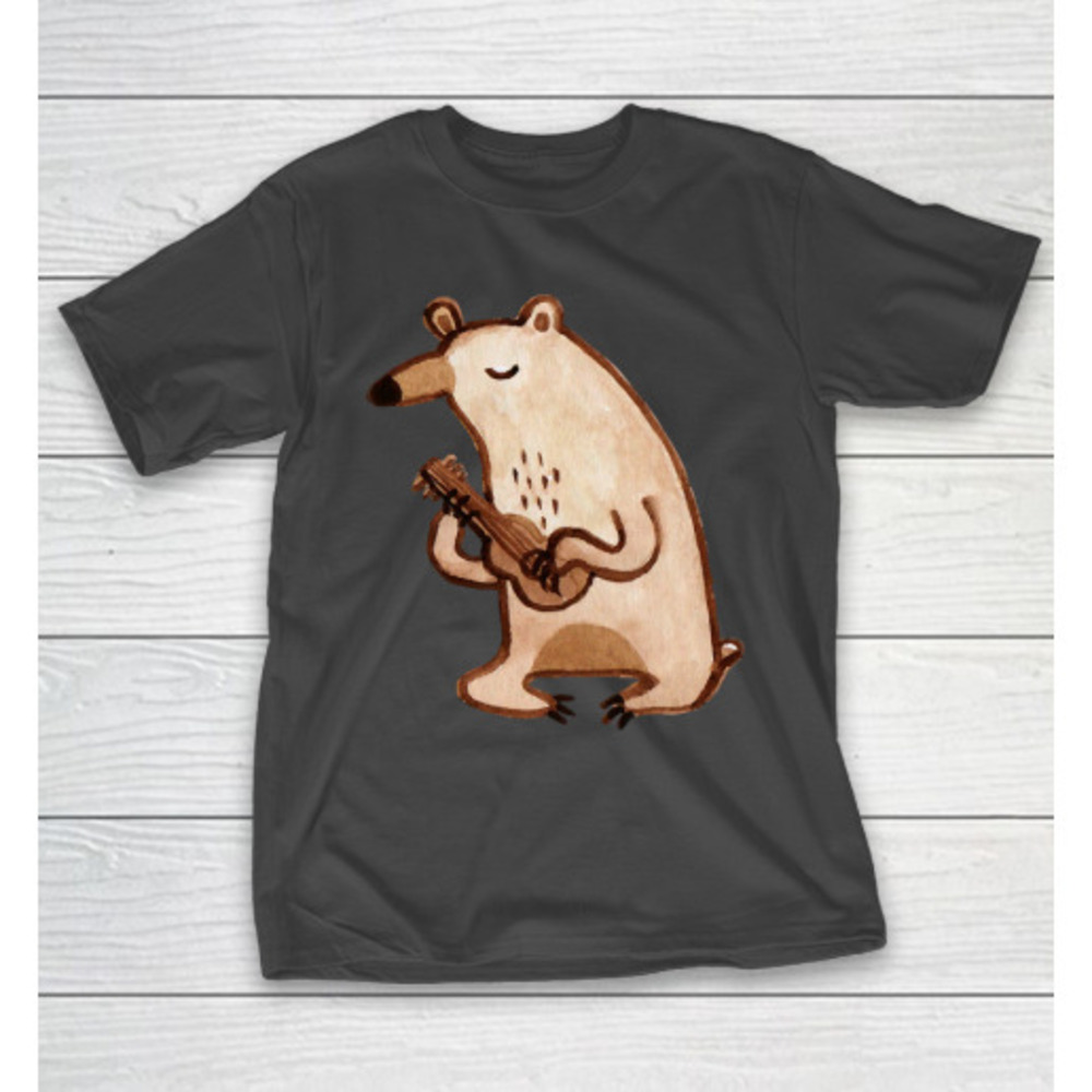 Fathers Day Funny Gift Ideas Apparel Ukulele Bear T Shirt Tshirt
